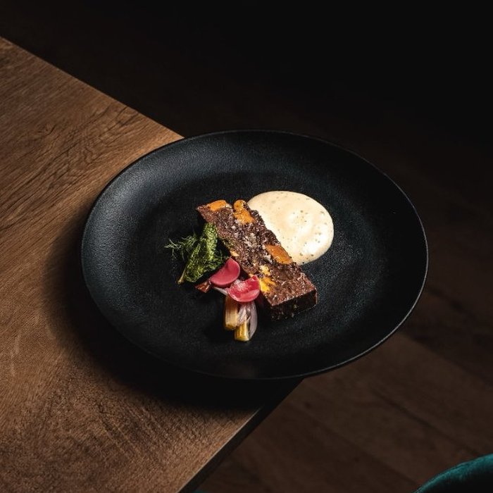 Assiette du chef, dressage du soir